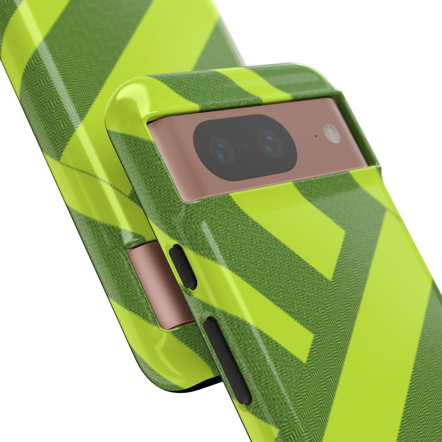 Green Diagonal Stripe Tough Phone Case