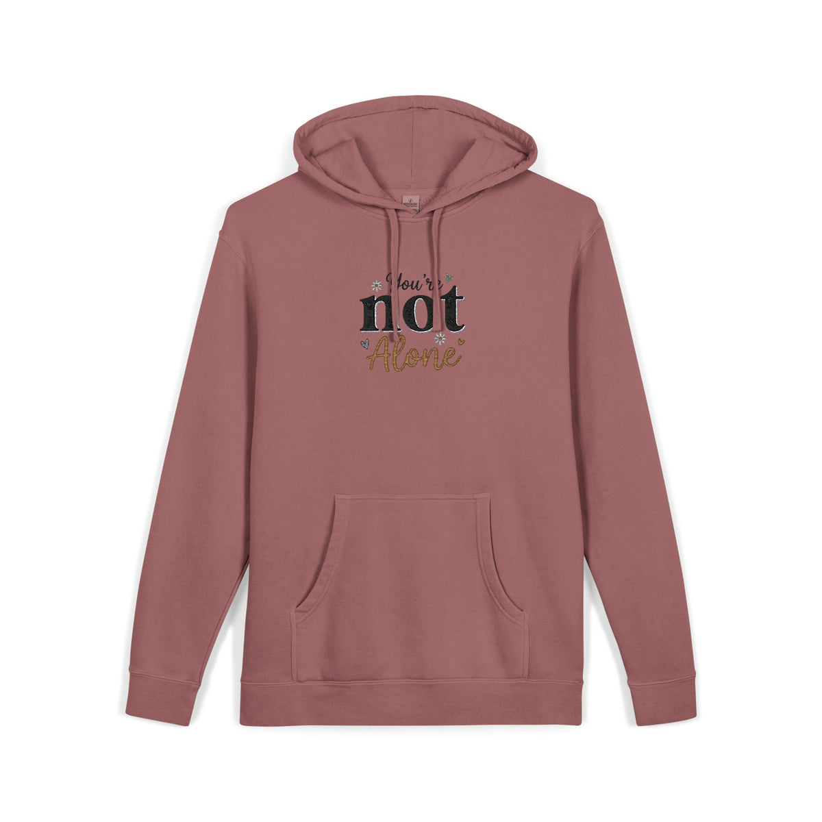 Not Alone Inspirational Faith Hoodie