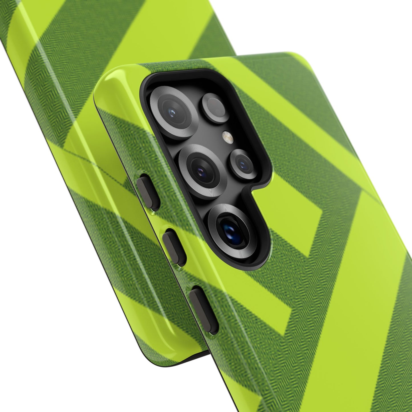 Green Diagonal Stripe Tough Phone Case