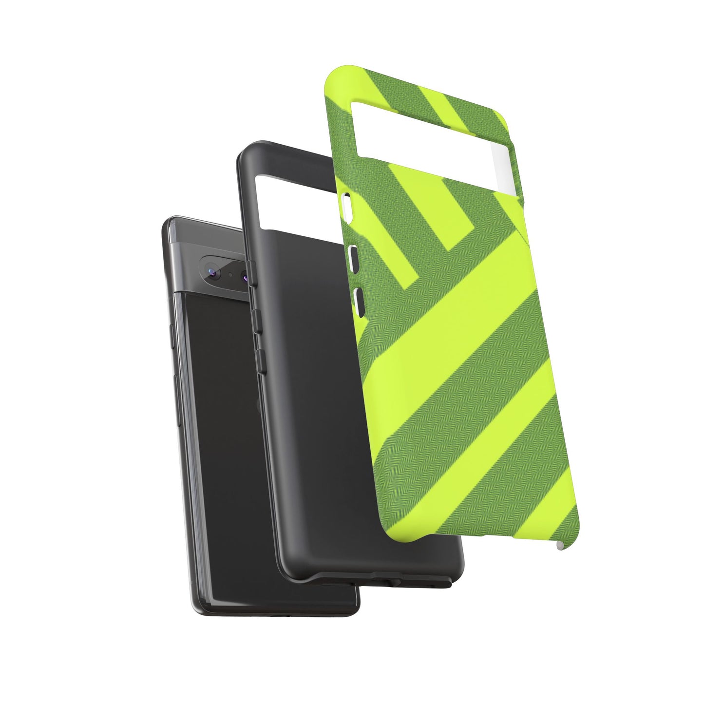 Green Diagonal Stripe Tough Phone Case