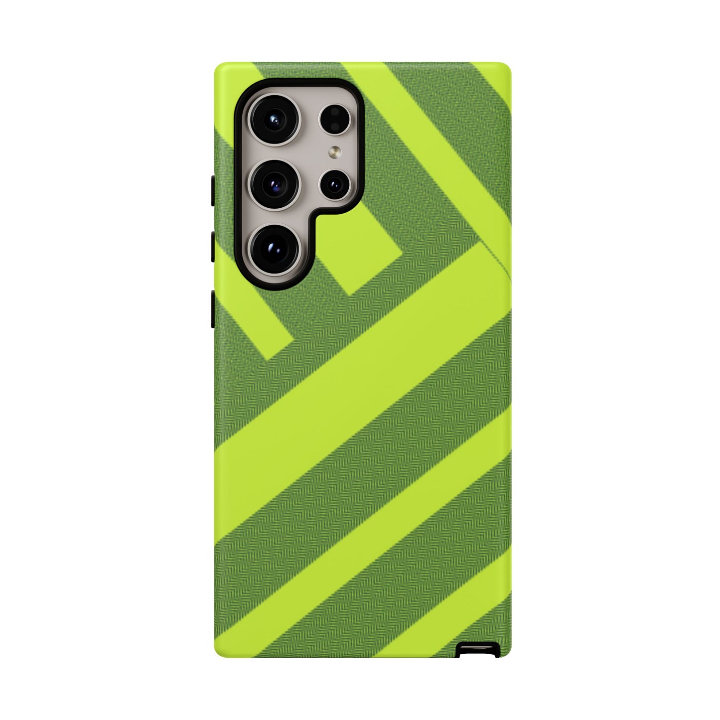 Green Diagonal Stripe Tough Phone Case