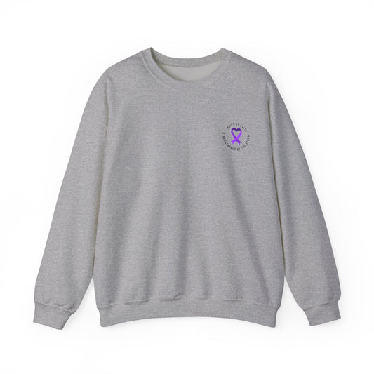 Crewneck Sweatshirt — "Built by Faith, Strengthened by the Storm"