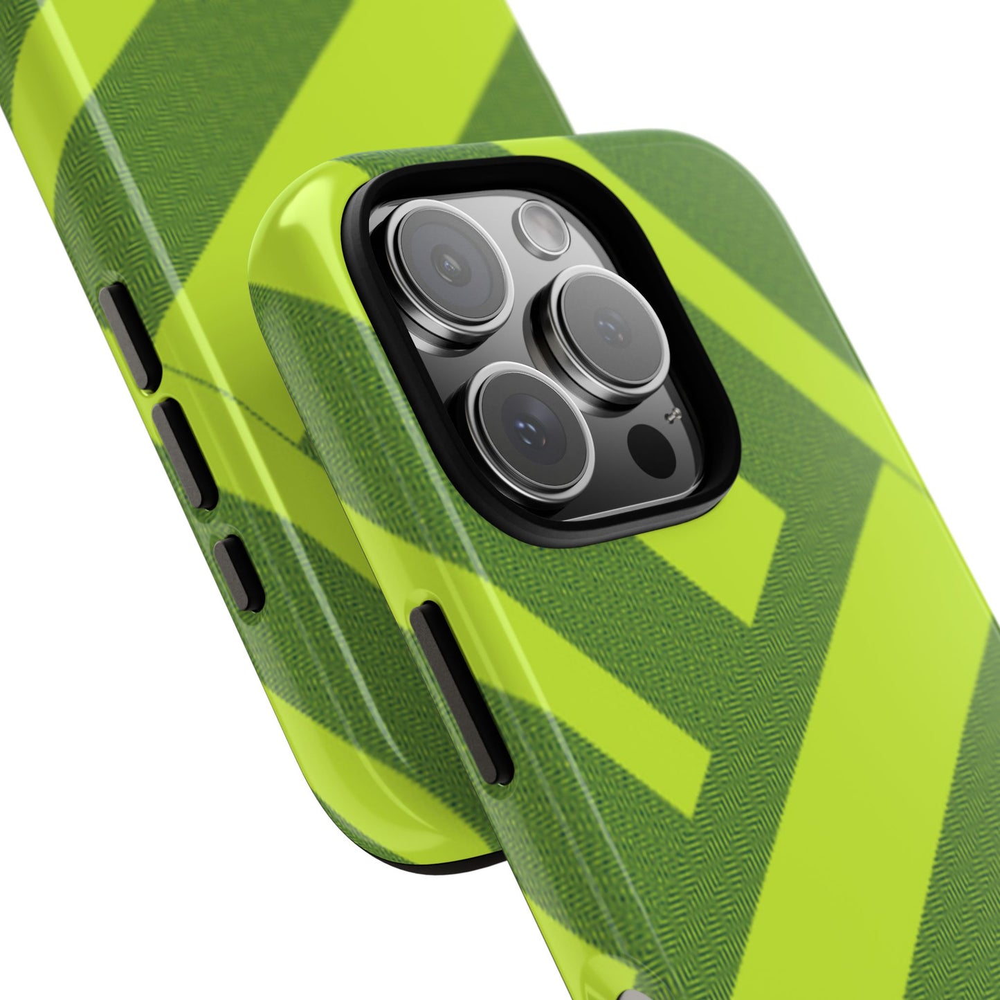 Green Diagonal Stripe Tough Phone Case