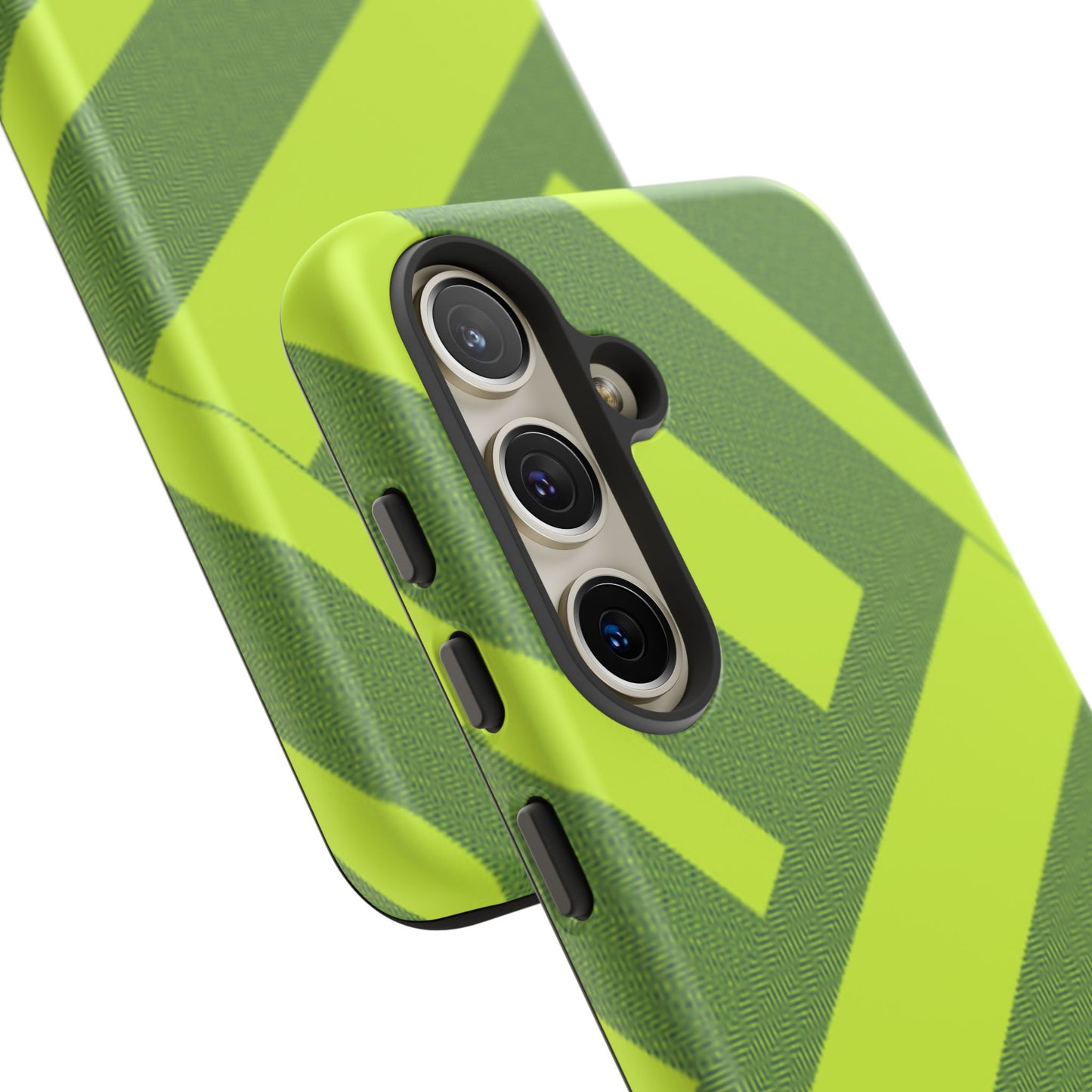 Green Diagonal Stripe Tough Phone Case