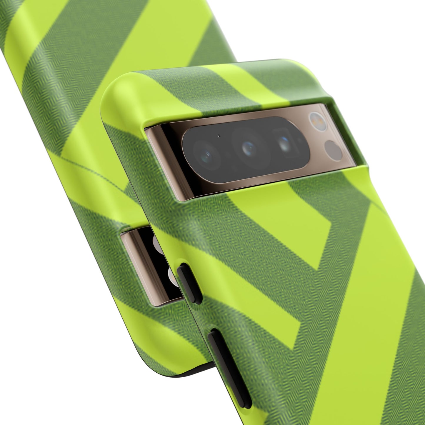 Green Diagonal Stripe Tough Phone Case