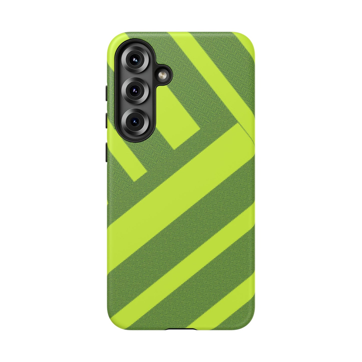 Green Diagonal Stripe Tough Phone Case