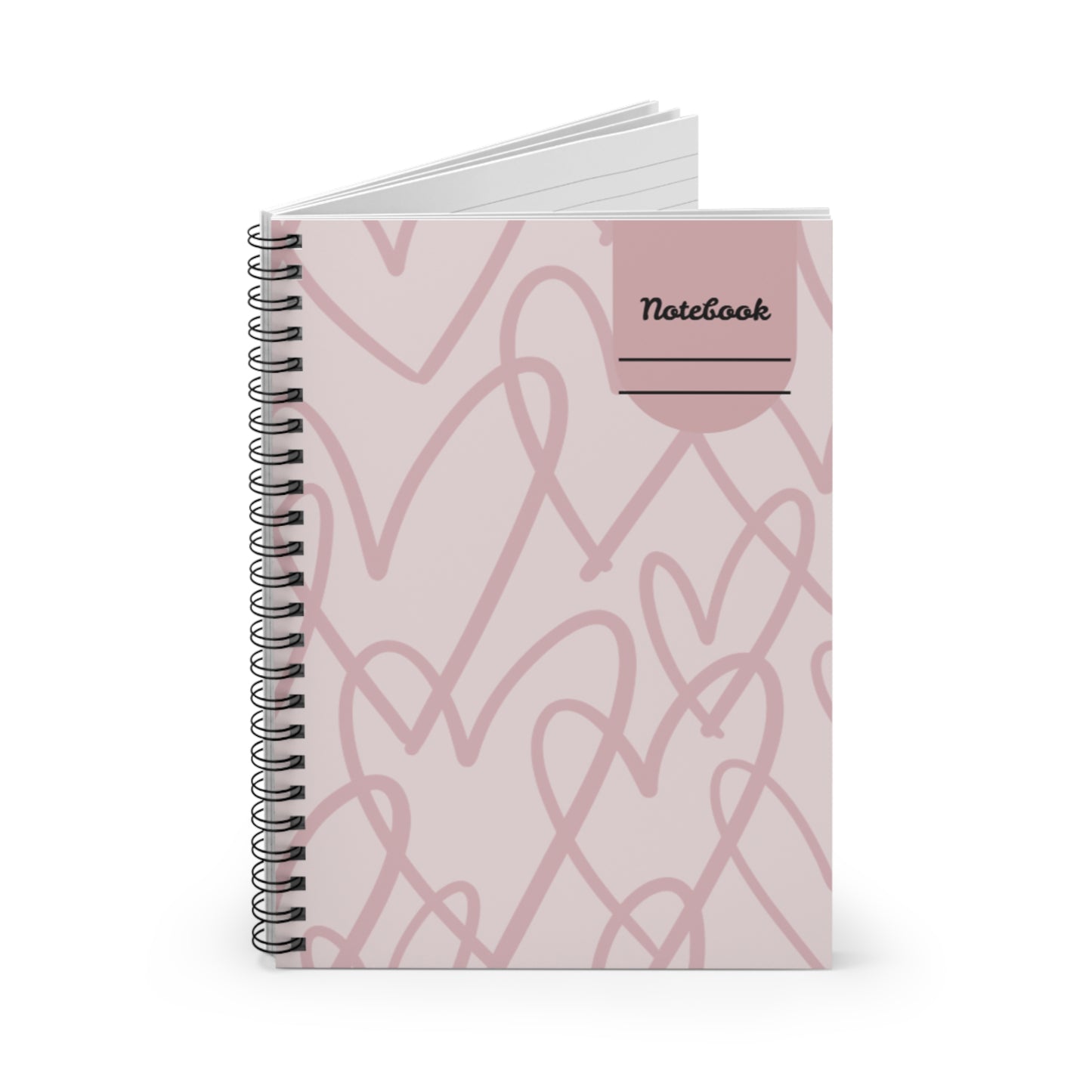 Pastel Abstract Spiral Notebook — Soft Geometric Ruled Journal for Notes & Planning